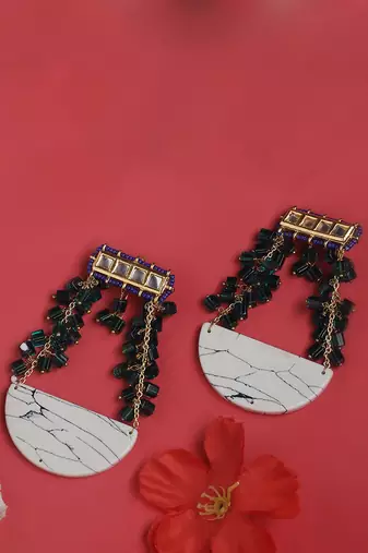 Sabz-e-bahaar drop earring