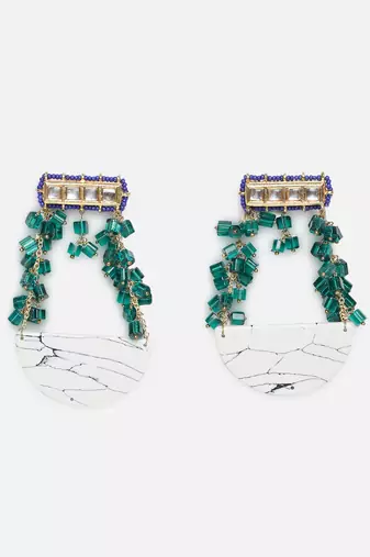 Sabz-e-bahaar drop earring