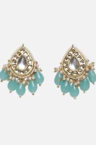 Aab-e-neel drop earring