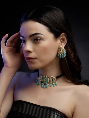 Aab-e-neel drop earring 5