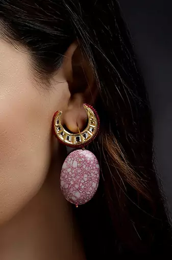 Gul-e-rang drop earring