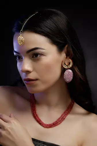 Gul-e-rang drop earring