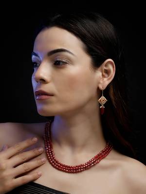 Rang-e-anar drop earring 5