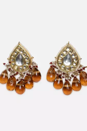 Rang-e-atish drop earring