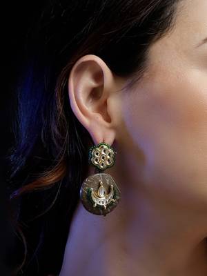 Zamurd zameen drop earring 1