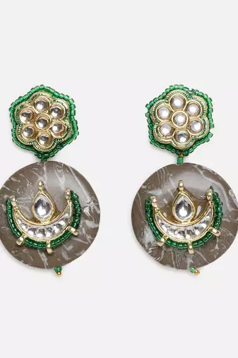 Zamurd zameen drop earring