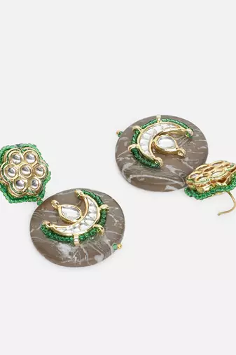 Zamurd zameen drop earring