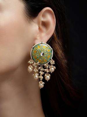 Gul-e-sabz drop earring 1