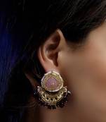 Husn-e-gulabi drop earring