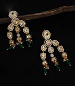 Mehndi glow drop earring