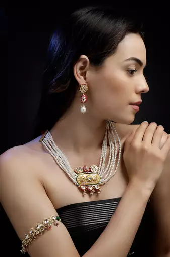 Rang-e-gul drop earring