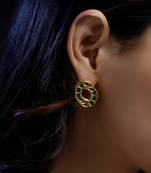 Shamrock charm drop earring