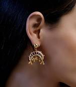 Surkh sitara drop earring