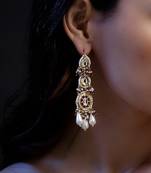 Husn-e-laal drop earring