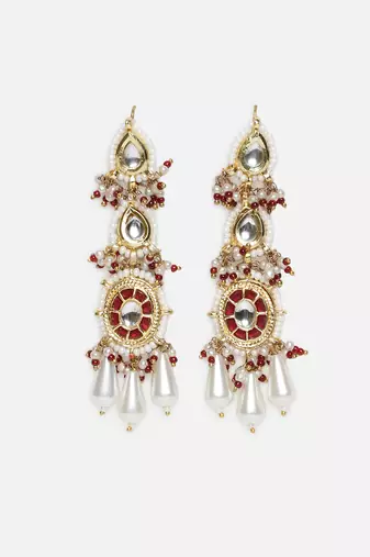 Husn-e-laal drop earring