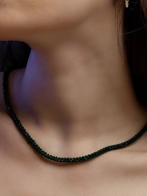 Sabz-e-dilruba layered necklace 1