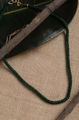 Sabz-e-dilruba layered necklace