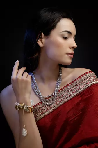 Chandi saaya layered necklace