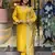 Sunshine Yellow Embroidered Pure Cotton Kurta Pant Dupatta Set