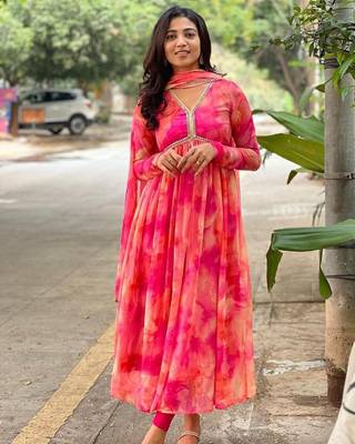 Multicolor Georgette Anarkali Set 3
