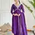 Purple Majesty Embroidered Vichitra Silk Kurta Pant Dupatta Set