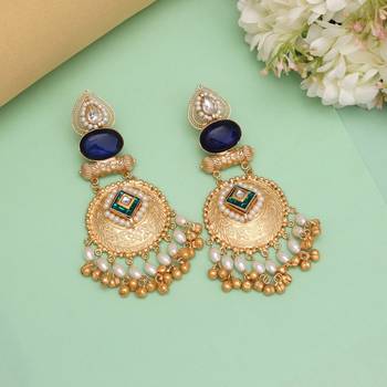 Blue color amrapali earrings 1