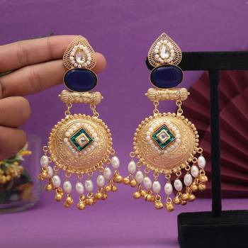 Blue color amrapali earrings 2