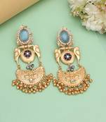 Sky blue color amrapali earrings