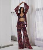 Printed coord with embellished bralette