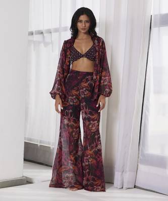 Printed coord with embellished bralette 2