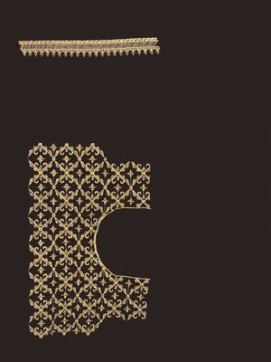 Designer black heavy zari embroidery work silk saree 3