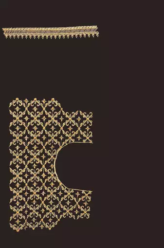 Designer black heavy zari embroidery work silk saree