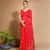 Women's Red Georgette Sequins Embroidered Designer Saree with Blouse