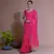 Women's Pink Georgette Sequins Embroidered Designer Saree with Blouse