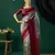 Grey banarasi silk blend wevon jari heavy looks glamorous ceremonial saree