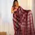Maroon glamorous georgette c sequins work bollywood looks saree