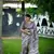 Grey cotton c saree with digital printed