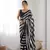 Black georgette c sequins work ceremonial saree