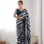 Petrol georgette c sequins work ceremonial saree