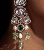 Fluoride & polki dangler earring