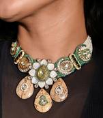 Resplendent multicolor necklace