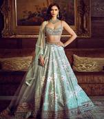 Matsya's Water Lillis Lehenga