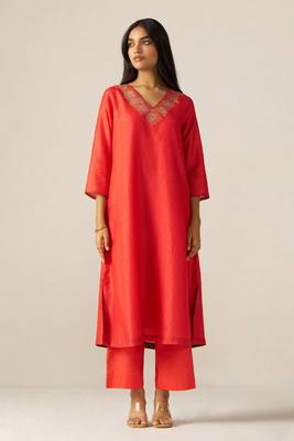 Bittersweet red sherni print co-ord set 1