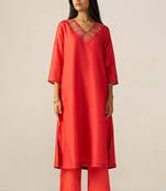 Bittersweet red sherni print co-ord set