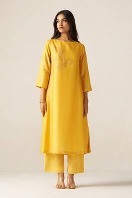 Yellow sherni print co-ord set 1