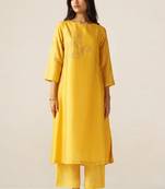 Yellow sherni print co-ord set