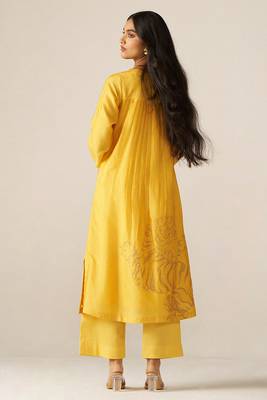 Yellow sherni print co-ord set 2