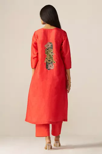 Bittersweet red sherni print co-ord set