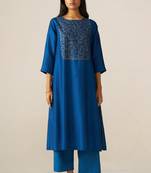 Vallarta blue sherni print co-ord set