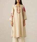 Whitecap gray and beige sherni print co-ord set